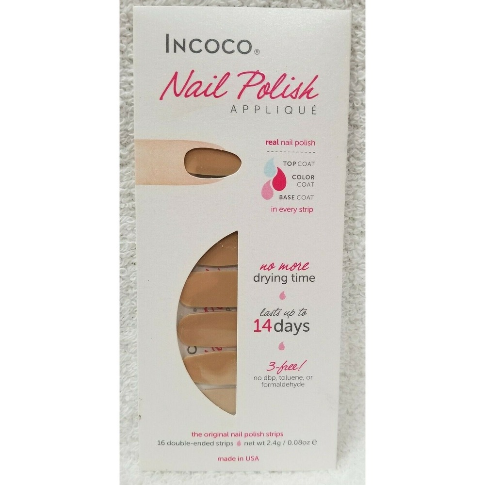 Incoco Nail Polish Strips EMC032 READY TO WEAR 16 Double-Ended Dry Original New